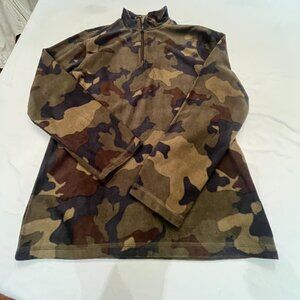Arizona Jeans Company Camo Fleece Quarter Zip Size Youth XL